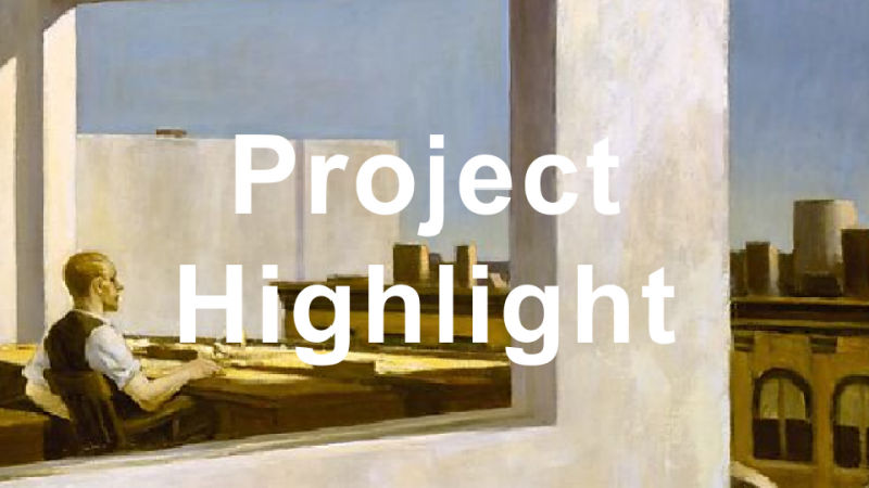 classic painting with text Project Highlight
